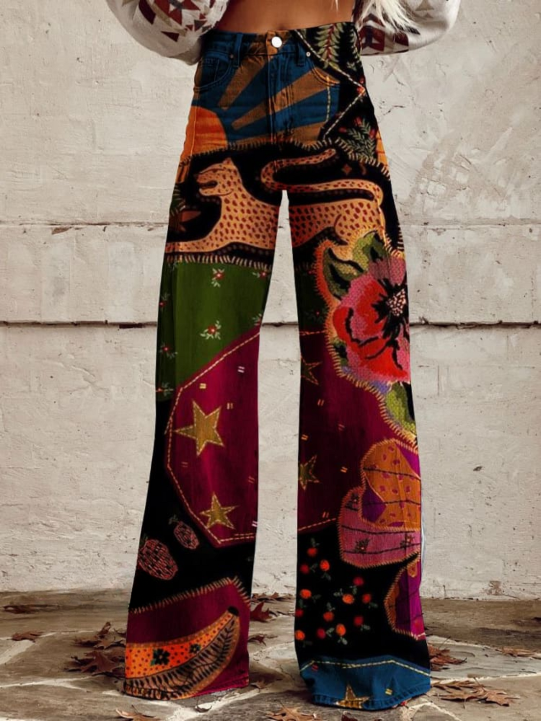 Elena - Pantalones de estilo Bohemio