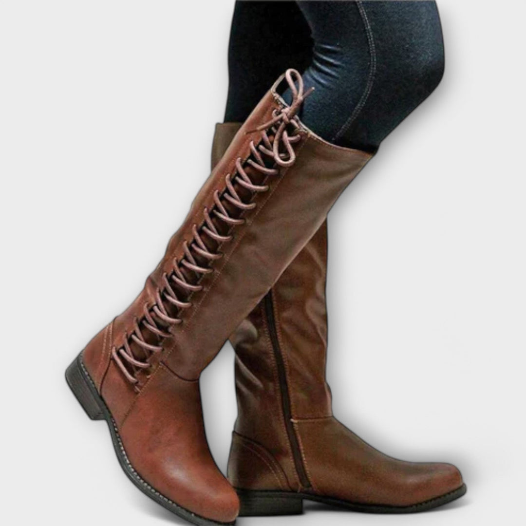 Lucía - Botines con cordones elegantes