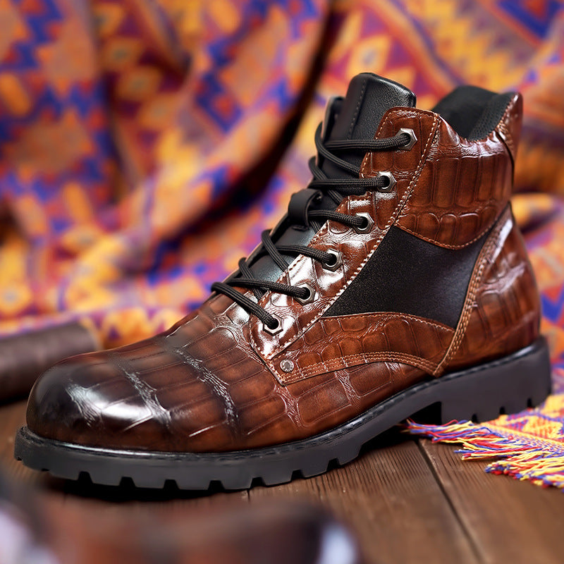 Alfonso - Botas de Cuero de Cocodrilo
