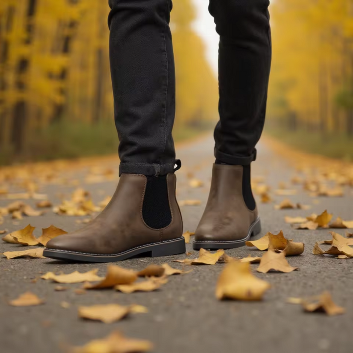Dinis - Botines Chelsea de Cuero