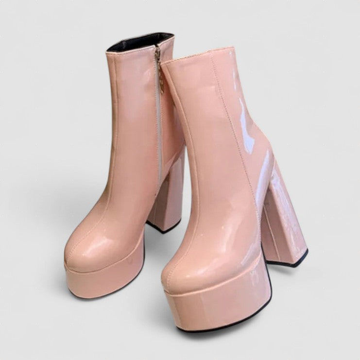 Carina - Botas con plataforma súper alta con encanto y confianza