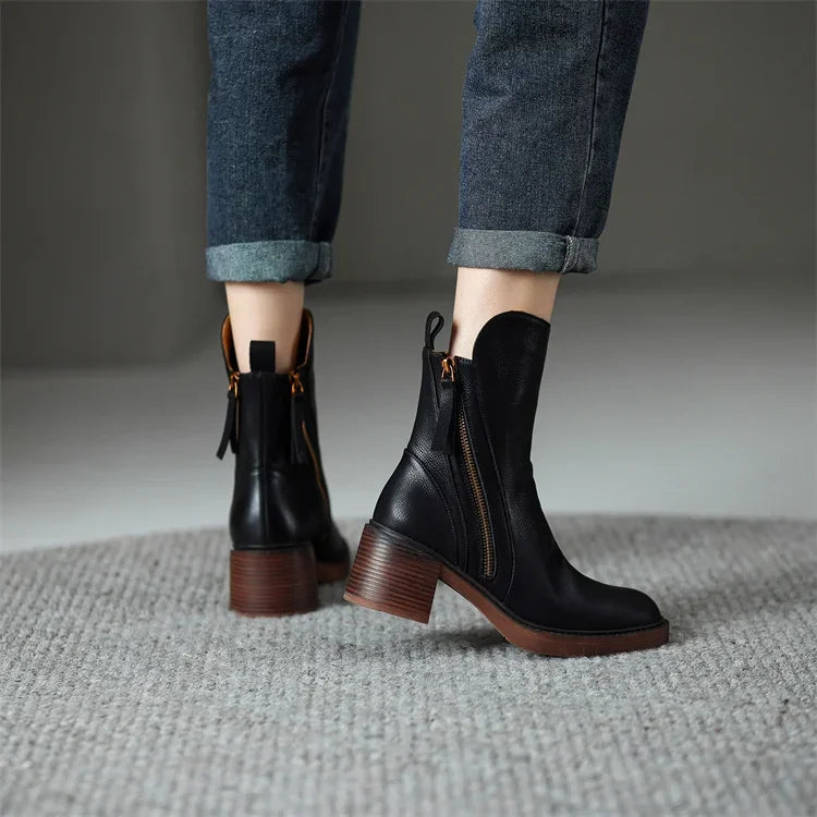 Clara - Botas de piel