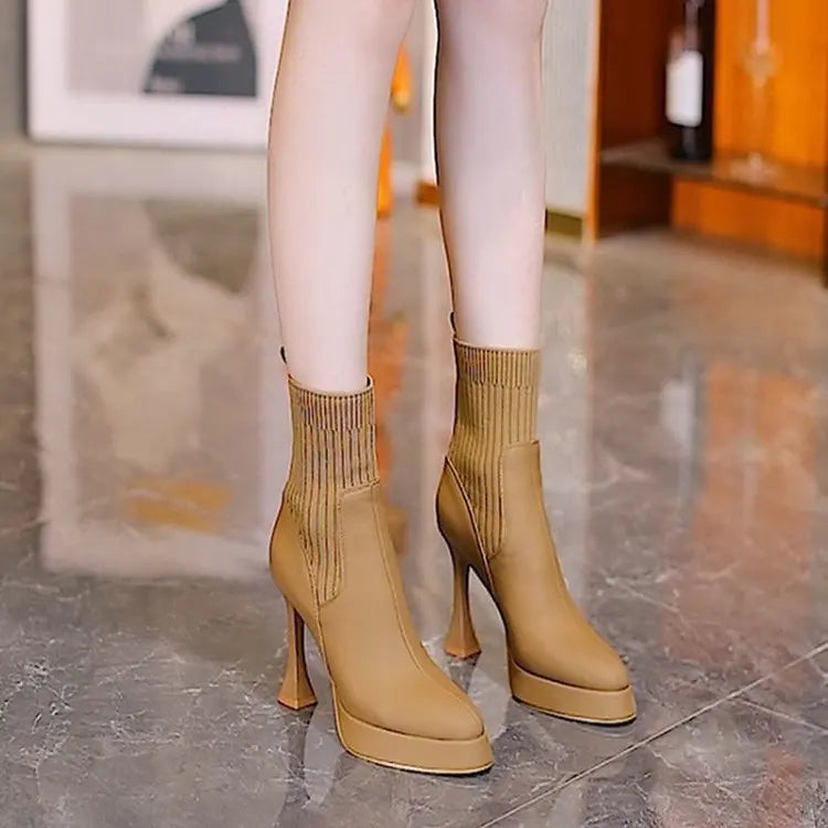 Eugenia - Botas con plataforma, Confort y Elegancia Femenina