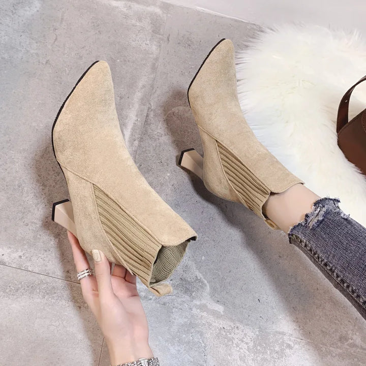 Rita - Botas con plataforma de ante
