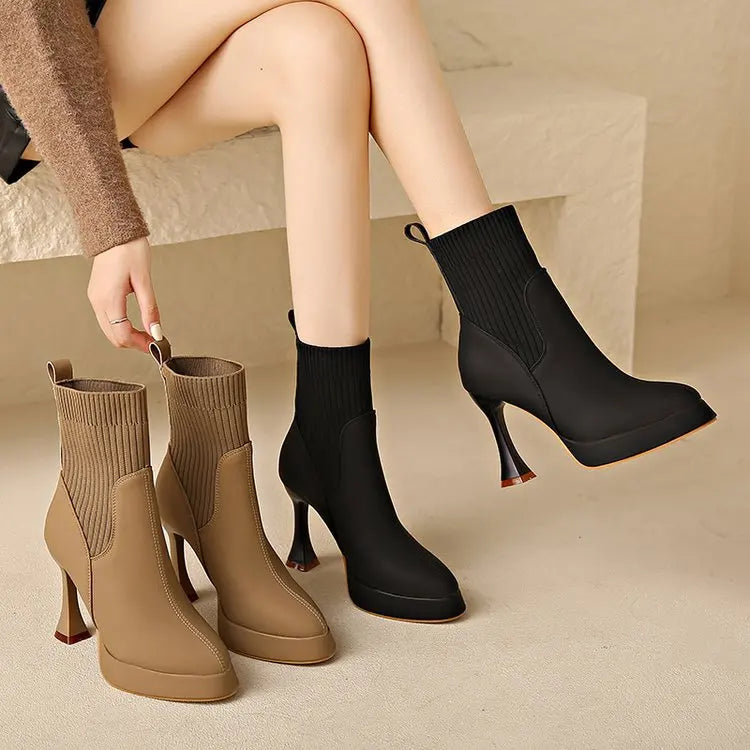 Eugenia - Botas con plataforma, Confort y Elegancia Femenina