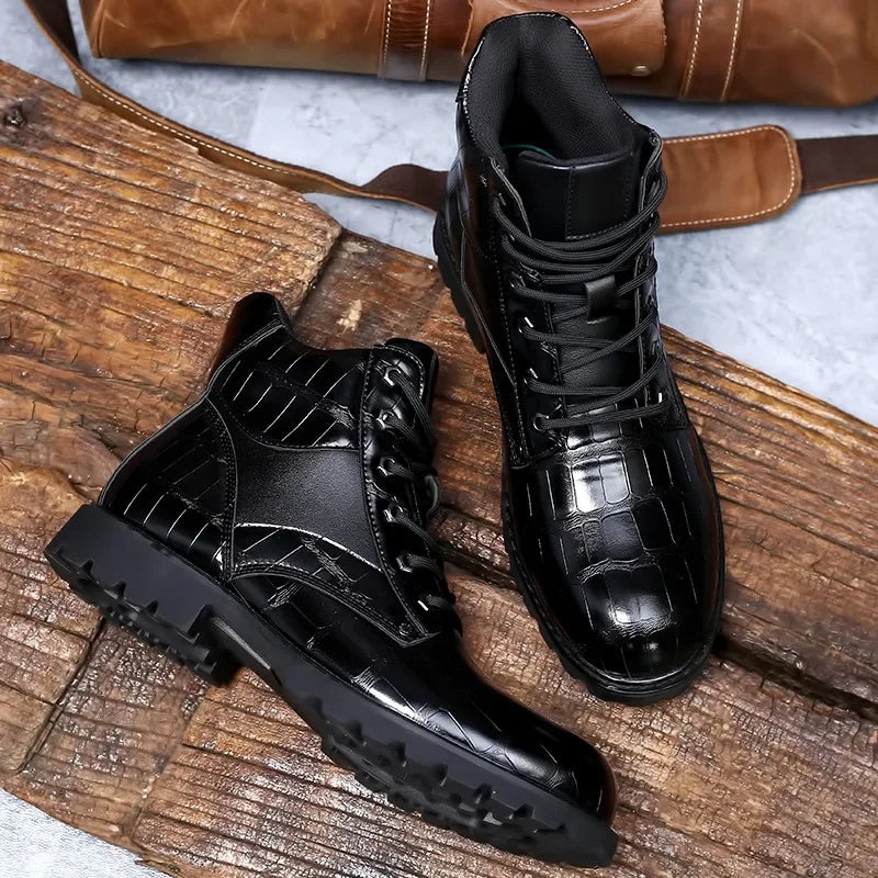 Alfonso - Botas de Cuero de Cocodrilo