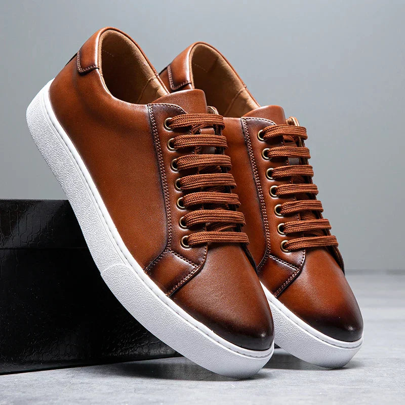 Gonzalo - Zapatillas de Cuero Italiano
