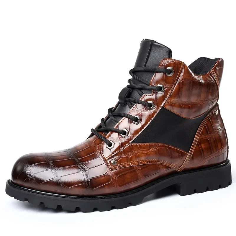 Alfonso - Botas de Cuero de Cocodrilo