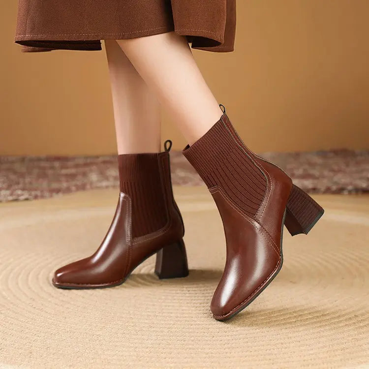 Catia - Botas elegantes con plataforma