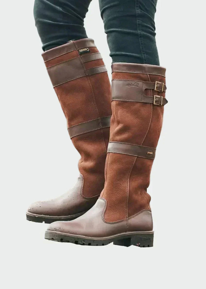 Botas de cuero retro