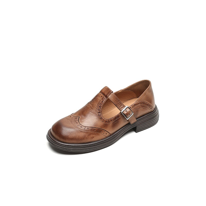 Vela - Zapatos Mary Janes Premium de Cuero
