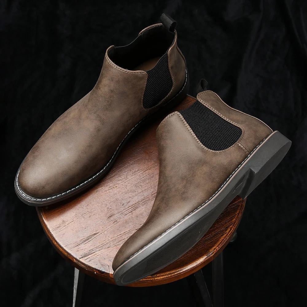 Dinis - Botines Chelsea de Cuero