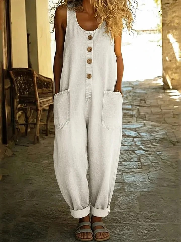 LENNA | MONO DE DENIM DE ALGODÓN VINTAGE
